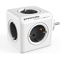 Allocacoc 1100GY-DEORPC PowerCube Original - Regleta de 5 tomas de corriente- Color Gris- 250 V- Oscuro